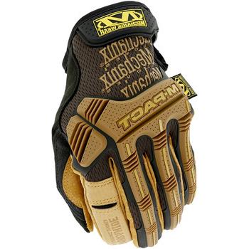 WORK GLOVES | Mechanix Wear LMP-75-011 M-Pact Leather Gloves - XL 11, Tan/Black