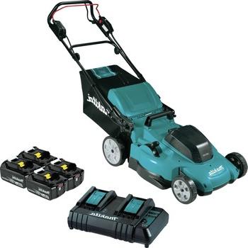 LAWN MOWERS | Makita XML14CT1 36V (18V X2) LXT Lithium-Ion 19 in. Cordless Self-Propelled Lawn Mower Kit with 4 Batteries (5 Ah)
