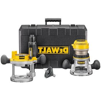PLUNGE BASE ROUTERS | Dewalt DW616PK 1-3/4 HP  Fixed Base and Plunge Router Combo Kit
