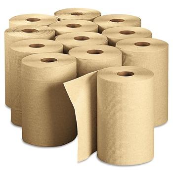 CLEANING AND SANITATION | Georgia Pacific Professional 26401 7.88 in. x 350 ft. 1-Ply Pacific Blue Basic Paper Towels - Brown (12 Rolls/Carton)