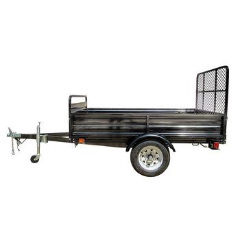 TOOL CARTS | Detail K2 MMT5X7-DUG 5 ft. x 7 ft. Multi Purpose Utility Trailer Kits with Drive Up Gate (Black Powder-Coated)